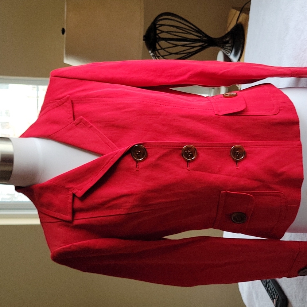 Talbots Red Blazer Jacket Size 6 😍